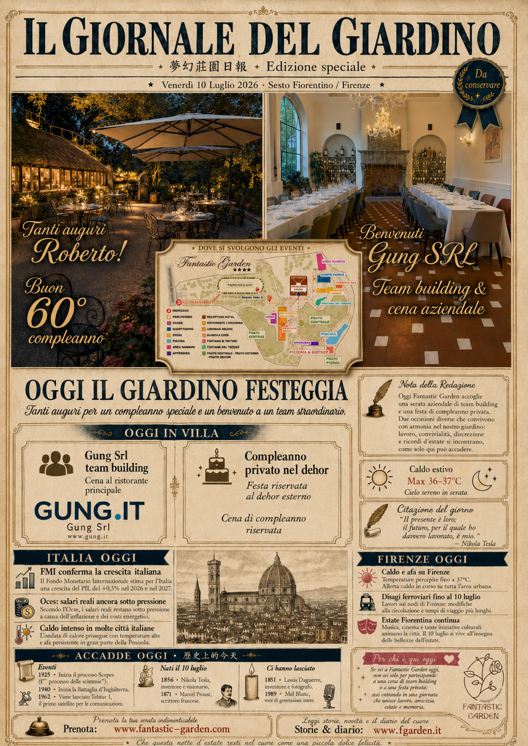 Il Giornale del Giardino del 10 luglio 2026