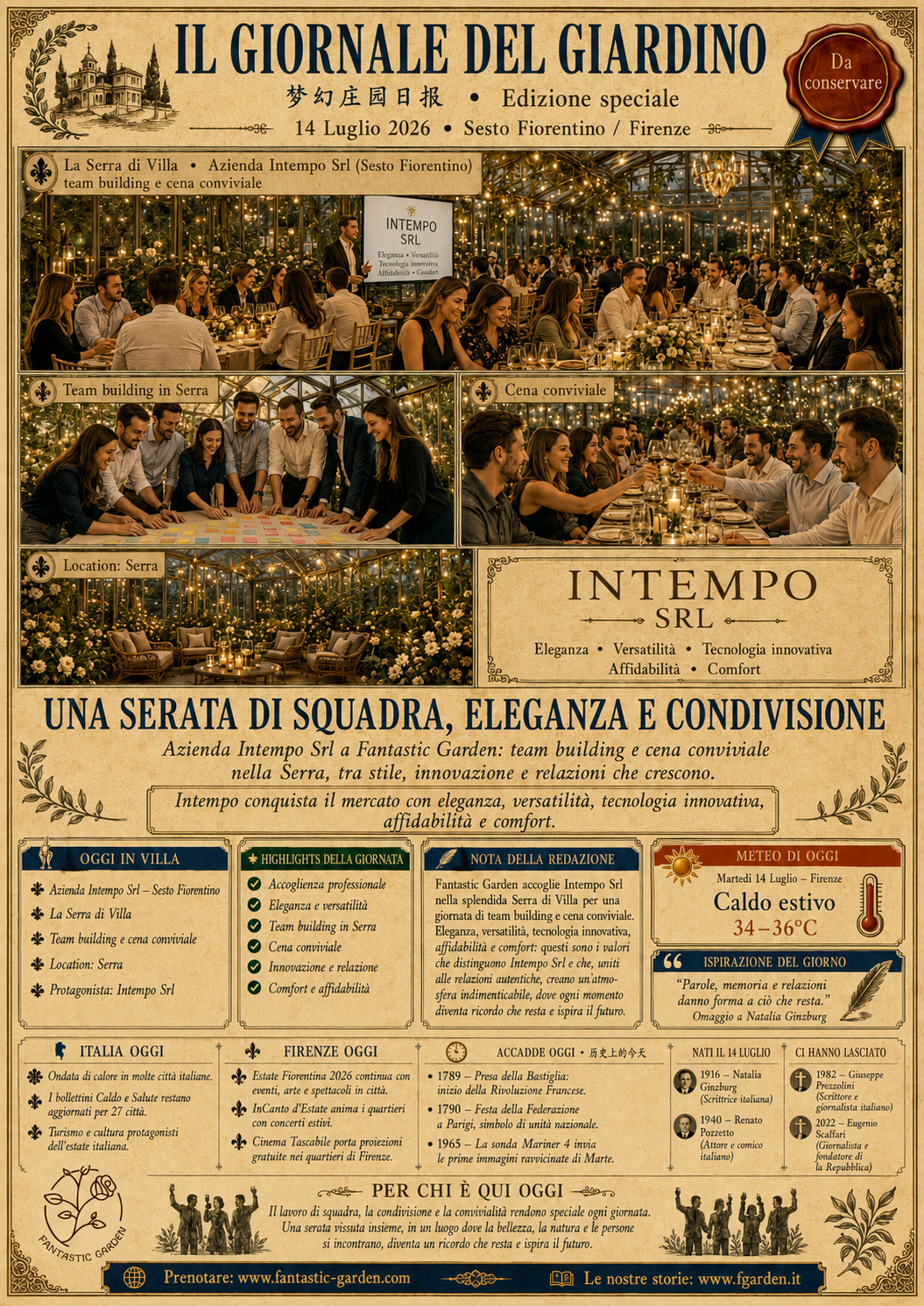 Il Giornale del Giardino del 14 luglio 2026