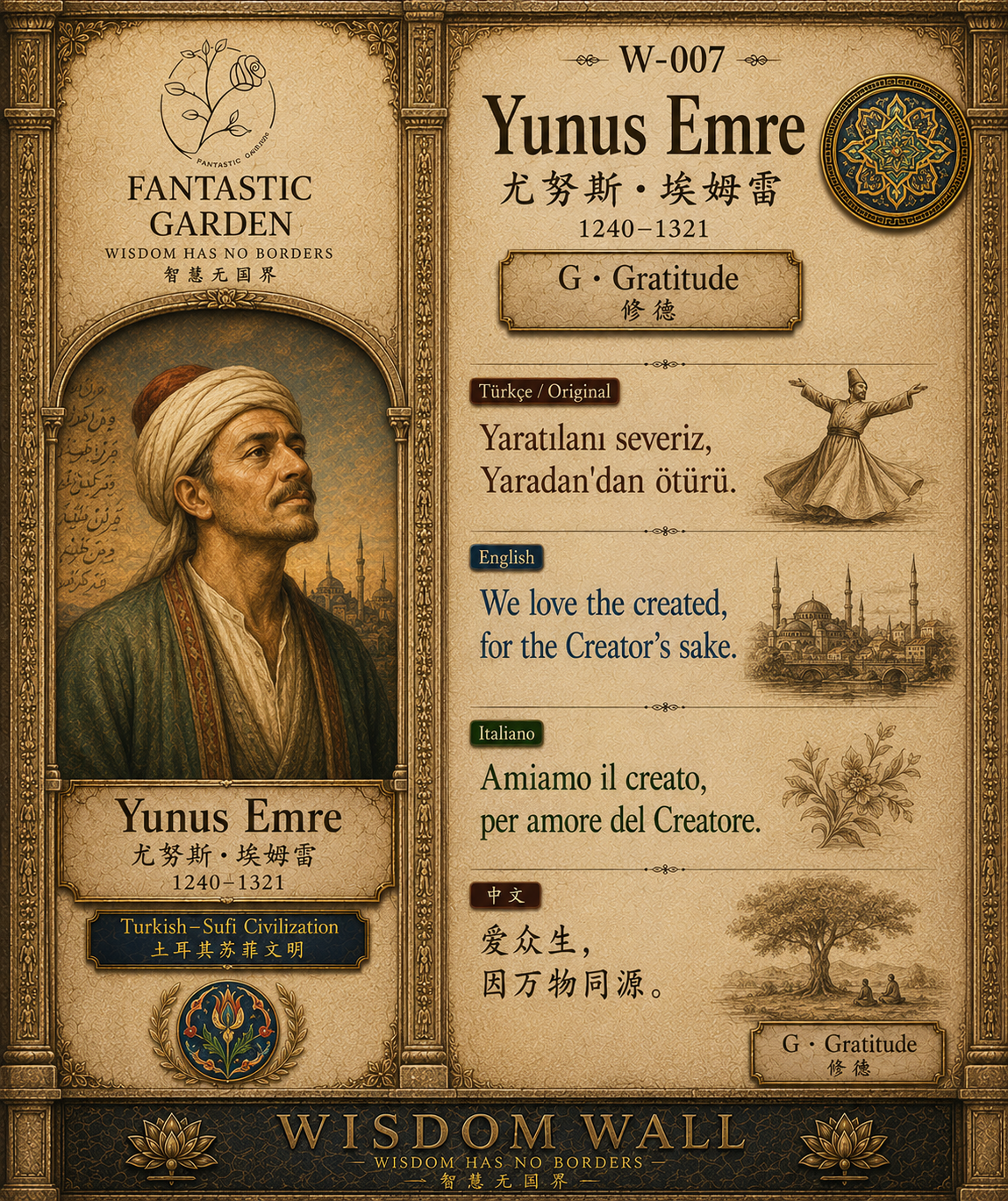 Yunus Emre Wisdom Wall