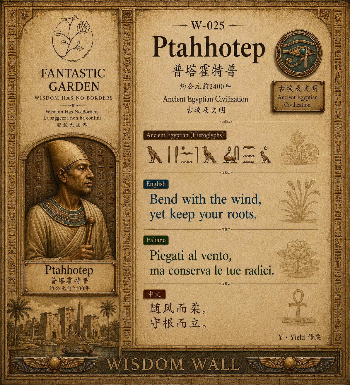 Ptahhotep Wisdom Wall